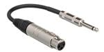 Hosa MIT176 Impedance Transformer XLR3F to 1/4 Inch TS Front View